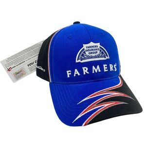 NASCAR Kasey Kahne Adult Hat #5 Chase‎ Authentics Tribal Blue Farmers Racing Cap